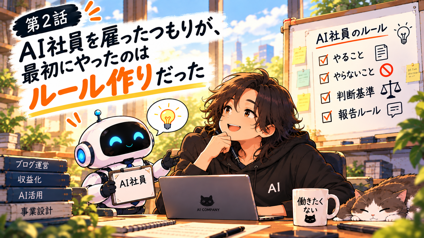 第2話 かなた社長とAI社員のルール作り